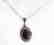 Red Agate Hematite Cryst Pendant 3.12Ct 18k Y/W Overlay