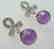 Amethyst Earrings 13.75CTDia:.42 14.17Ct 14kW/g - 2