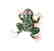Creation,Diamond MutiColor Frog 9.15Ct 18k W/g Overlay