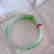 Natural Jadeite Jade Bangle Grade A Size: 7 - 3