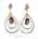 Creation Amethyst/Diamond Earrings 8.09 Ct 18k R/g