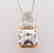 Creation Diamond Pendant 5.10ct 18k W-Y/g Overlay