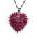Natural Ruby Marquise Pendant 13.45Ct 18k W/g Overlay