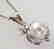 South Sea Pearl Pendant 9 mm Dia: .33Ct 14K W/g - 3