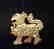 Natural Beryl & Ruby Dragon Dog 8.59Ct 18k Y/g Overlay - 2