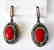 Natural Coral Earrings 24.95Ct 18k Two Tone Overlay
