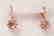 Earring Diamonds Creation 3.85ct 18k R/g Overlay