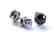 Earring Black White Diamonds1.78ct 14k W/G - 3