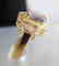 Nature Tanzanite & Diamond Ring 3.60Ct 14k Y/g - 3