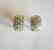 Natural Peridot Creation Dia Earri 4.32Ct 18k W/g Overl