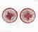 Creation Diamond Ruby EarringS 4.20Ct 18k R/g Overlay