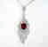 Creation Daimond Ruby Pendant 8.25Ct 18k W/g Overlay - 2
