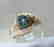 Man Blue Star Sapphire Ring: 2.05CtD:.08Ct 14KY/G