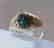 Man Blue Star Sapphire Ring: 2.05CtD:.08Ct 14KY/G - 2