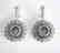 Creation Diamond Chandeliers Earr 24.99Ct 18k W/g Over