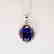Creation Diamond/Tanzanite Pendant 7.72Ct 18k W/g