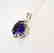 Creation Diamond/Tanzanite Pendant 7.72Ct 18k W/g - 2