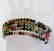 5 Lays Multicolored Tourmaline Bracelet with Y/G Filled