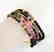5 Lays Multicolored Tourmaline Bracelet with Y/G Filled - 3