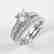 Creation Diamond Ring 1.88 Carat 14k W/g Overlay - 2