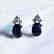 Blue Sapphire Diamond Stud Earrings 2.90Ct 14k W/g - 2
