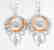 Creation Diamond Chandeliers Earr 5.68Ct 18k W/g Over