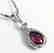 Diamond Amethyst Pendant: 1.46 Carat 14k W/g