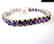 Natural Amethyst Bracelet 37.20Ct 18k W/g Overlay