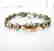 Multicolor Sapphire Bracelet 15.68Ct 18k B/g Overlay