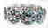 Natural Blue Zircon Bracelet 85.61Ct 18k W/g Over