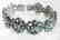 Natural Blue Zircon Bracelet 85.61Ct 18k W/g Over - 2