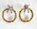 Diamond&multi Sapphire Earrings 3.25Ct 14k Wg - 2