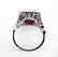 Creation Daimond Ruby Ring 8.61Ct 18k W/g Overlay - 4