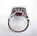 Creation Daimond Ruby Ring 8.61Ct 18k W/g Overlay - 4