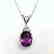 Diamond Amethyst Pendant 3.07Ct 14k W/g