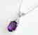 Diamond Amethyst Pendant 3.07Ct 14k W/g - 2