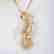 Creation Diamond Snake Pendant 3.28Ct 18k Y/g Overlay