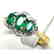 Anniversary Emerald Diamond Ring 1.40CT 14k Y/G