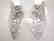 Creation Diamond Earring 5.76Ct 18k W/g Overlay - 2