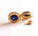 Natural Blue Sapphire Earrings 2.72Ct 14k Y/g - 3