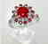 Anniversary Ruby Diamond Ring 4.86Ct 14k W/g
