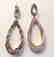 Creation Diamond Chandeliers Ear 5.85Ct 18k W/g Overlay - 3