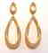 Creation Diamond Chandeliers Ear 5.85Ct 18k Y/g Overlay