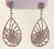 Creation Diamond Chandeliers Ear 4.30Ct 18k W/g Overlay