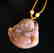 Natural Jadeite Jade Buddha God Pendant - 2