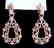 Creation Diamond Chandeliers Ear 5.14Ct 18k R/g Overlay