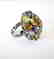 Multicolor Stone Ring 23.40Ct 18k B/g Overlay - 3