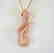 Creation Diamond Snake Pendant 3.28Ct 18k R/g Overlay