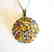 Multicolor Stone Pendant 44.20Ct 18k B/g Overlay