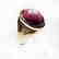 Natural Star Ruby Diamond Men Ring 15.77Ct 14K Y/g - 2